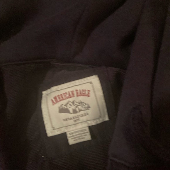 New without tags American eagle boyfriend fit thick cozy hooded shirt xs - Picture 4 of 4